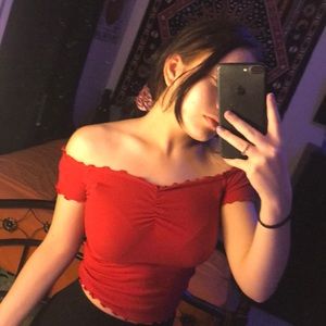 off the shoulder top